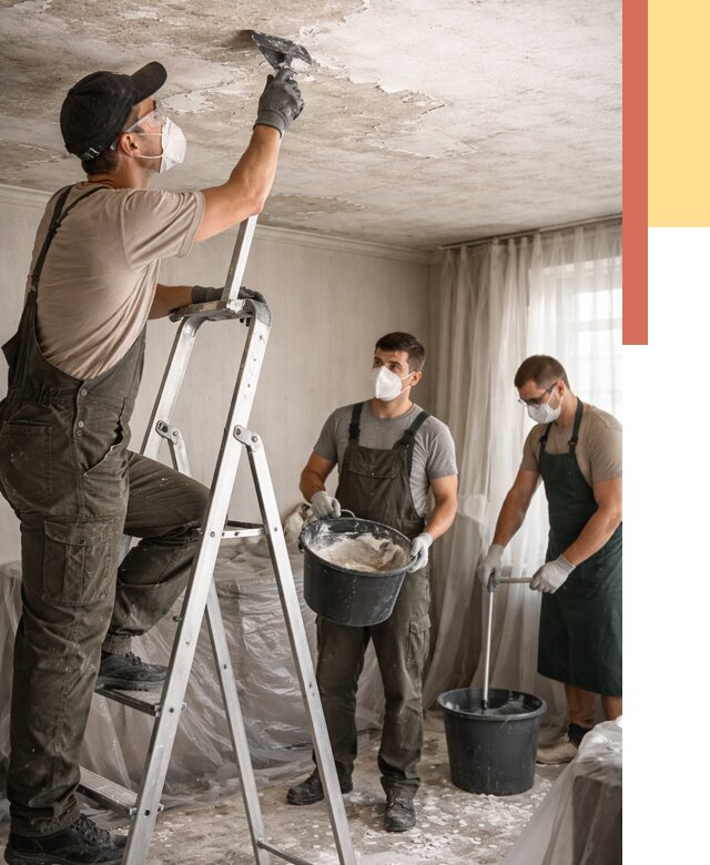 Удаление побелки с потолка в Саранске от 2634 руб. быстро и недорого | ОТДЕЛОЧНИК-Срн