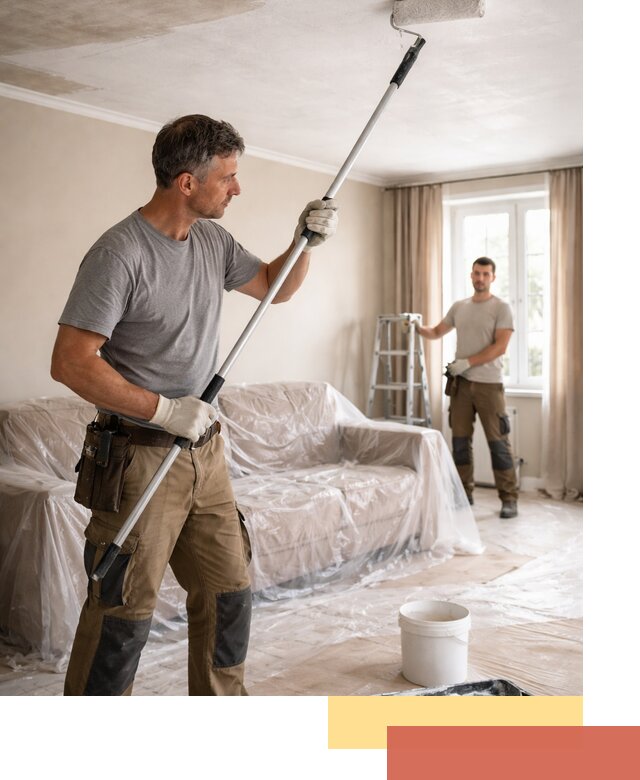 Грунтовка потолка в Саранске — подготовка под покраску и отделку