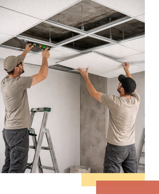 Монтаж потолка Армстронг под ключ в Саранске