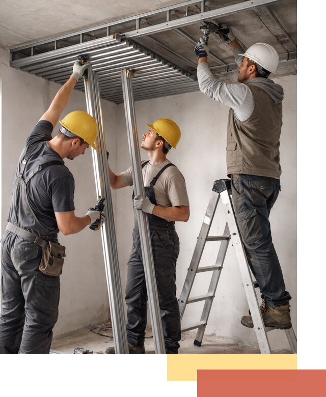 Монтаж реечного потолка под ключ в Саранске