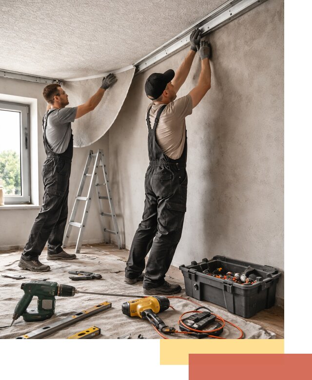 Монтаж фактурного натяжного потолка в Саранске качественно и быстро