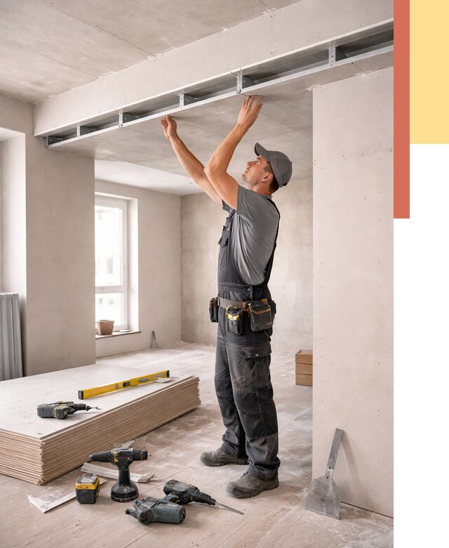 Потолок из гипсокартона с нишей в Саранске от 1317 руб. под ключ | ОТДЕЛОЧНИК-Срн