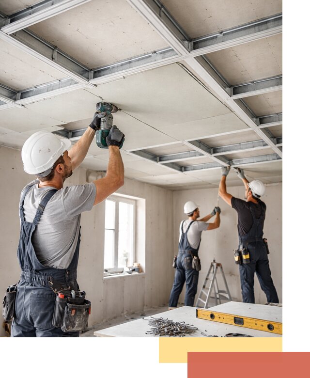 Кессонный потолок из гипсокартона под ключ в Саранске