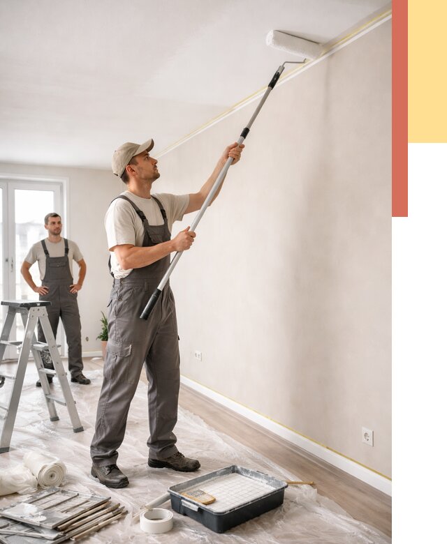 Покраска потолка из гипсокартона в Саранске от 4741 руб./м2 — услуги под ключ | ОТДЕЛОЧНИК-Срн