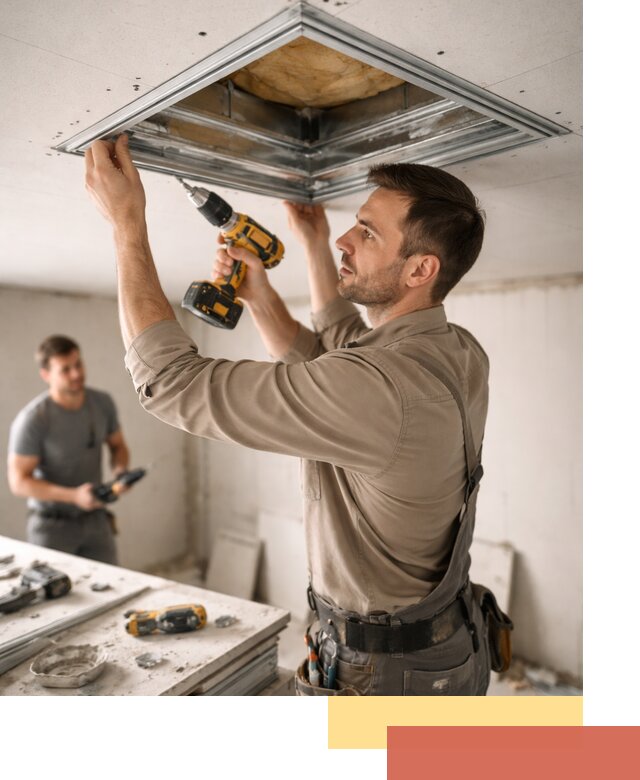 Монтаж люка в потолок из ГКЛ в Саранске