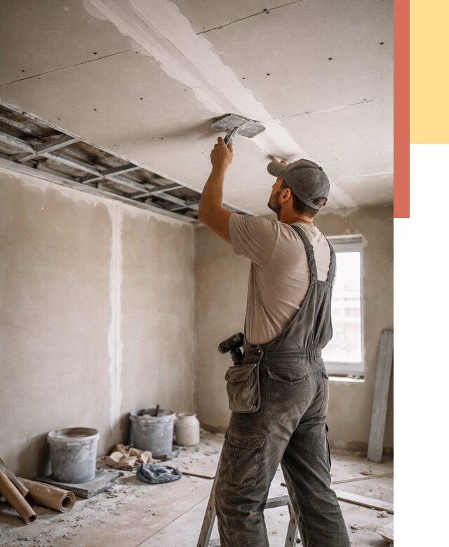 Ремонт потолка из гипсокартона в Саранске от 685 руб./м² — быстро и недорого | ОТДЕЛОЧНИК-Срн