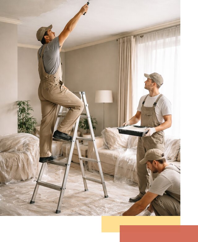 Покраска потолков акриловой краской в Саранске качественно и быстро