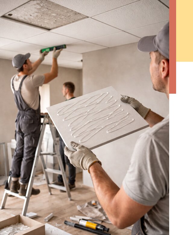 Монтаж потолочной плитки в Саранске от 4741 руб. — быстро и недорого | ОТДЕЛОЧНИК-Срн