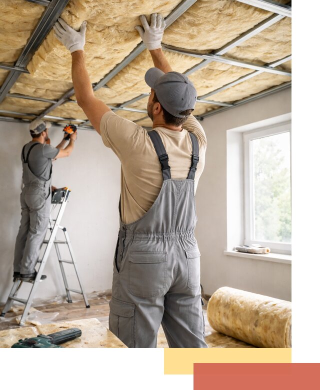 Утепление потолка под ключ в Саранске качественно и быстро