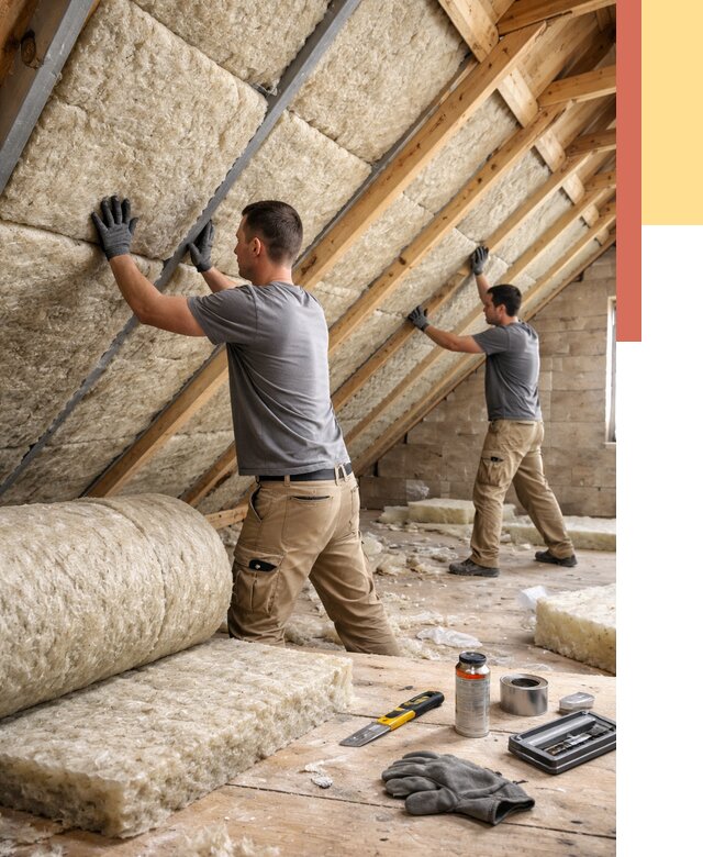 Утепление потолка минватой в Саранске от 1528 руб. — быстро и недорого | ОТДЕЛОЧНИК-Срн