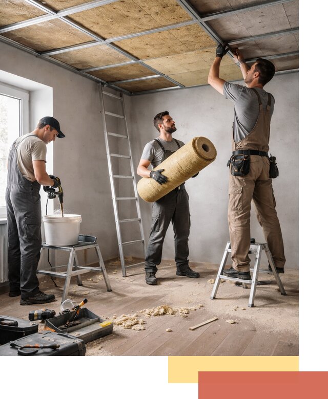 Шумоизоляция потолка в Саранске: профессиональный монтаж и отделка